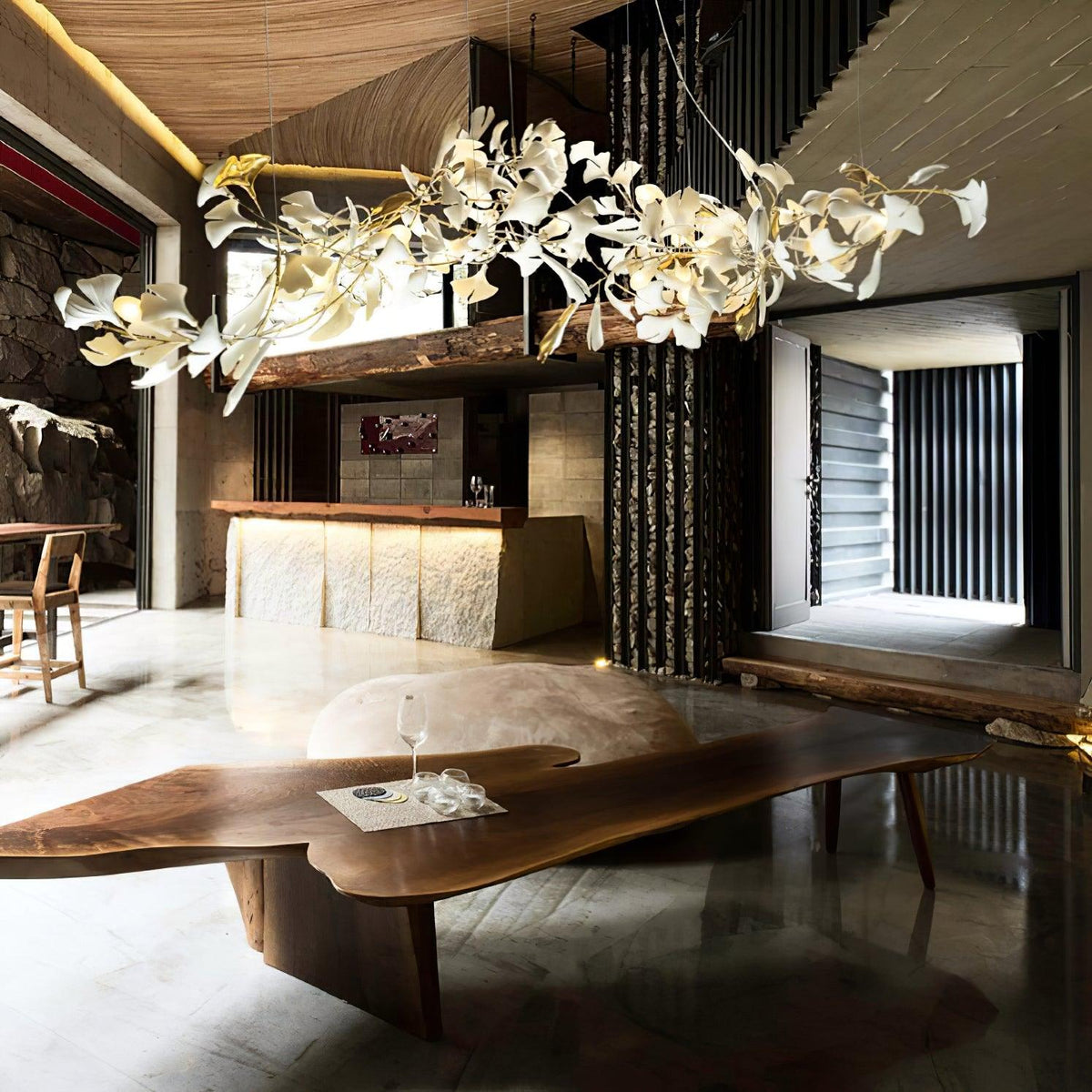 Erlenara Ceramic Chandelier-Moonnatur