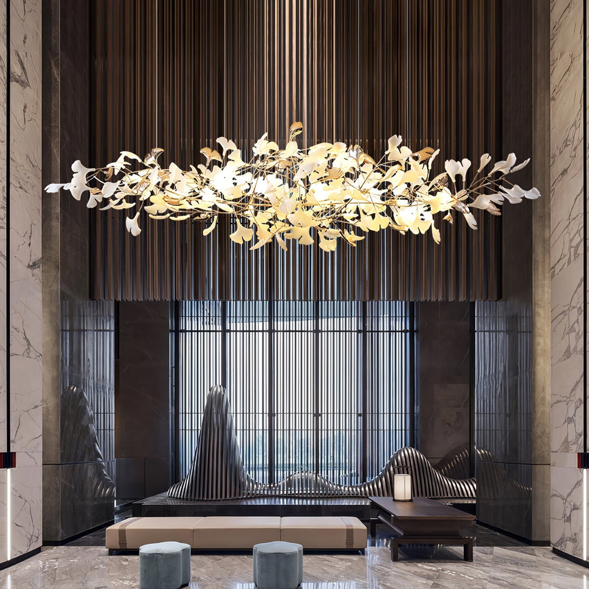 Nareneth Ceramic Chandelier-Moonnatur