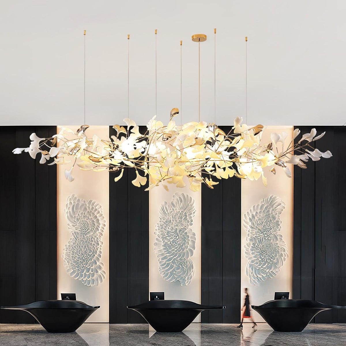 Nareneth Ceramic Chandelier-Moonnatur