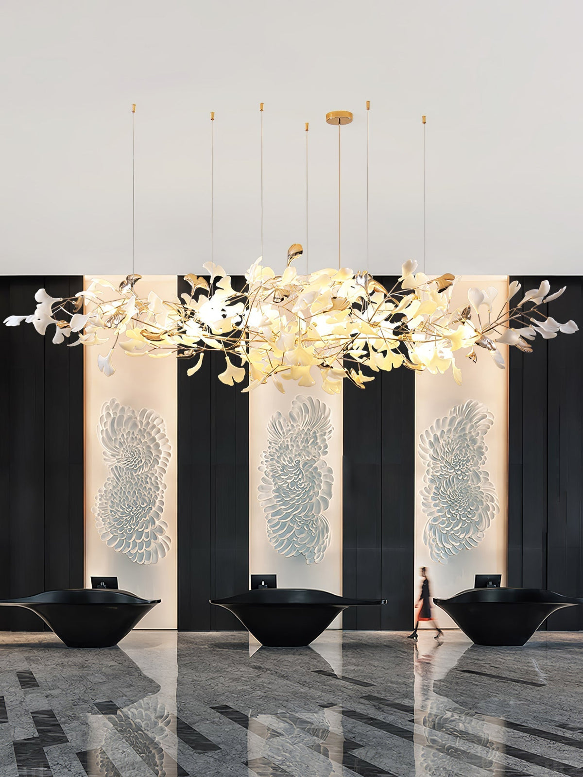 Nareneth Ceramic Chandelier-Moonnatur