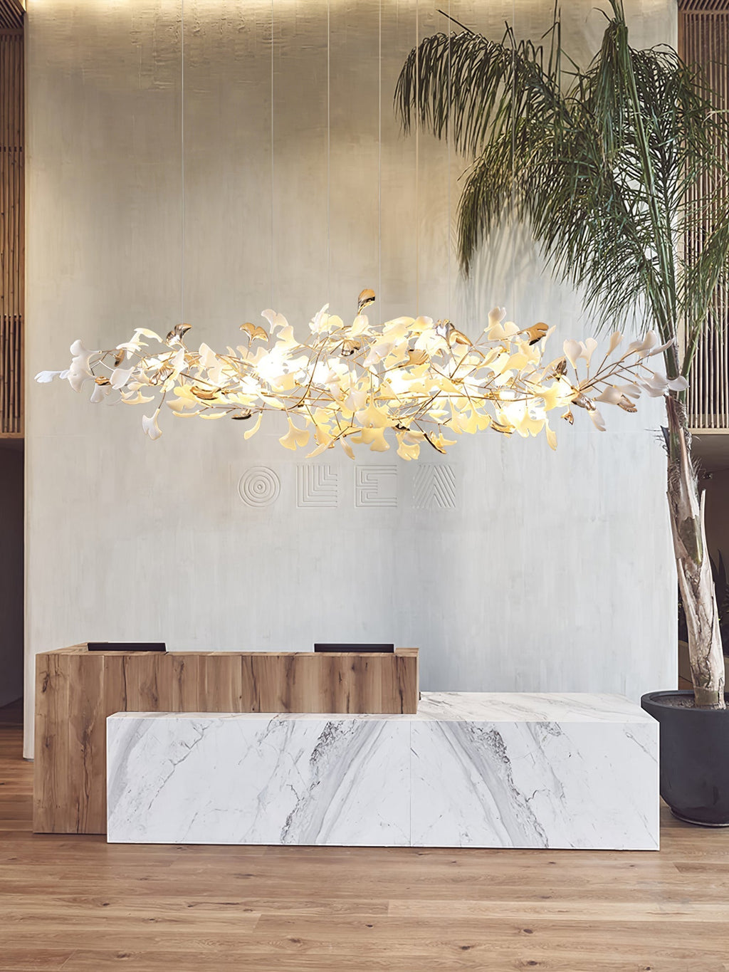 Nareneth Ceramic Chandelier-Moonnatur