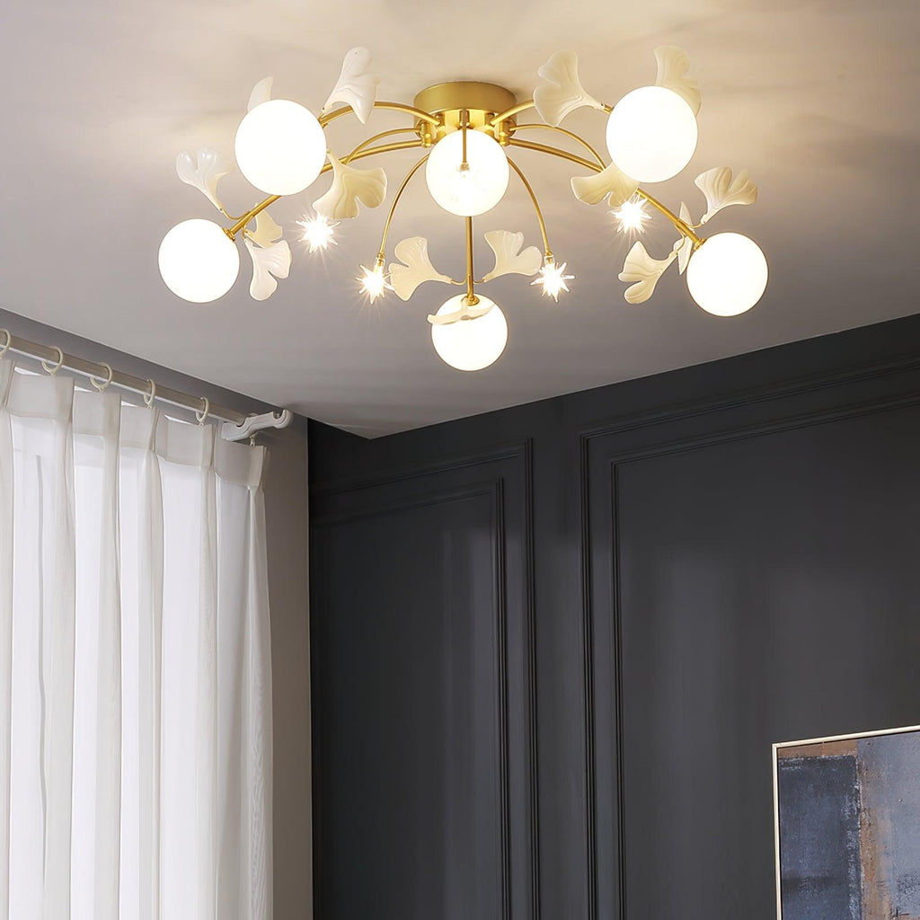 Maelella Glass Ceiling Light-Moonnatur