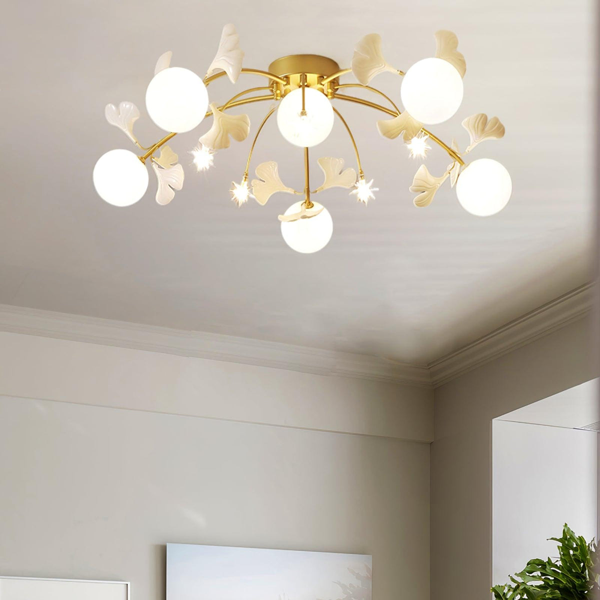 Maelella Glass Ceiling Light-Moonnatur
