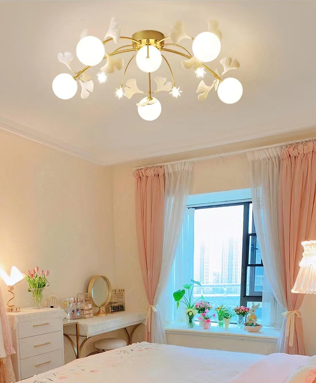 Maelella Glass Ceiling Light-Moonnatur
