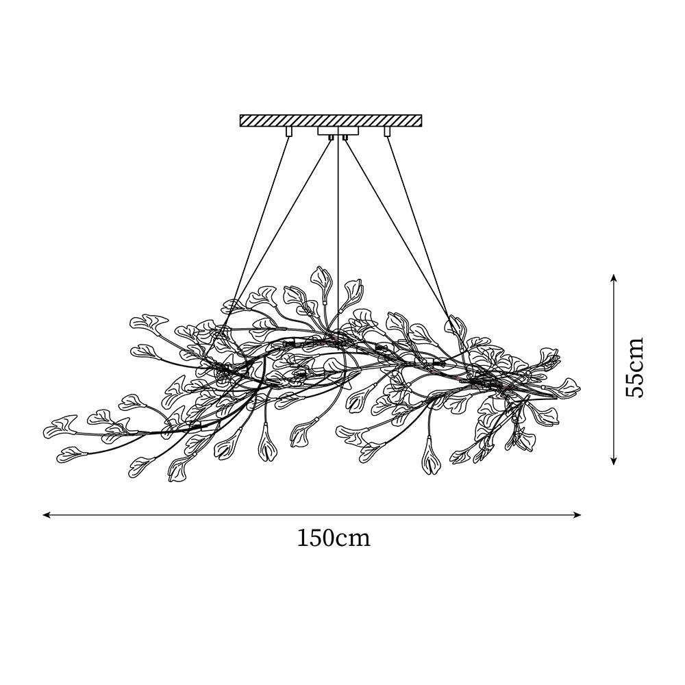 Erlenara Ceramic Chandelier-Moonnatur