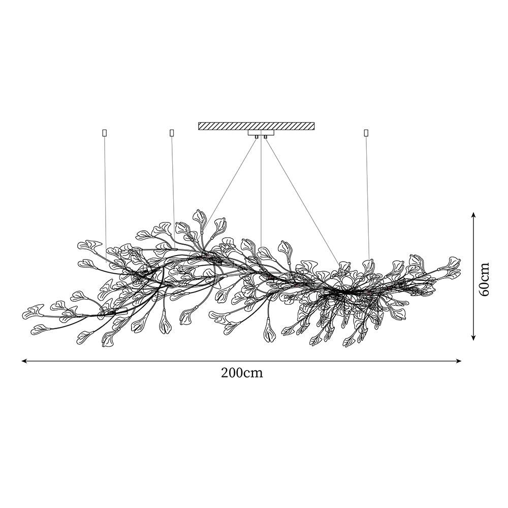Erlenara Ceramic Chandelier-Moonnatur