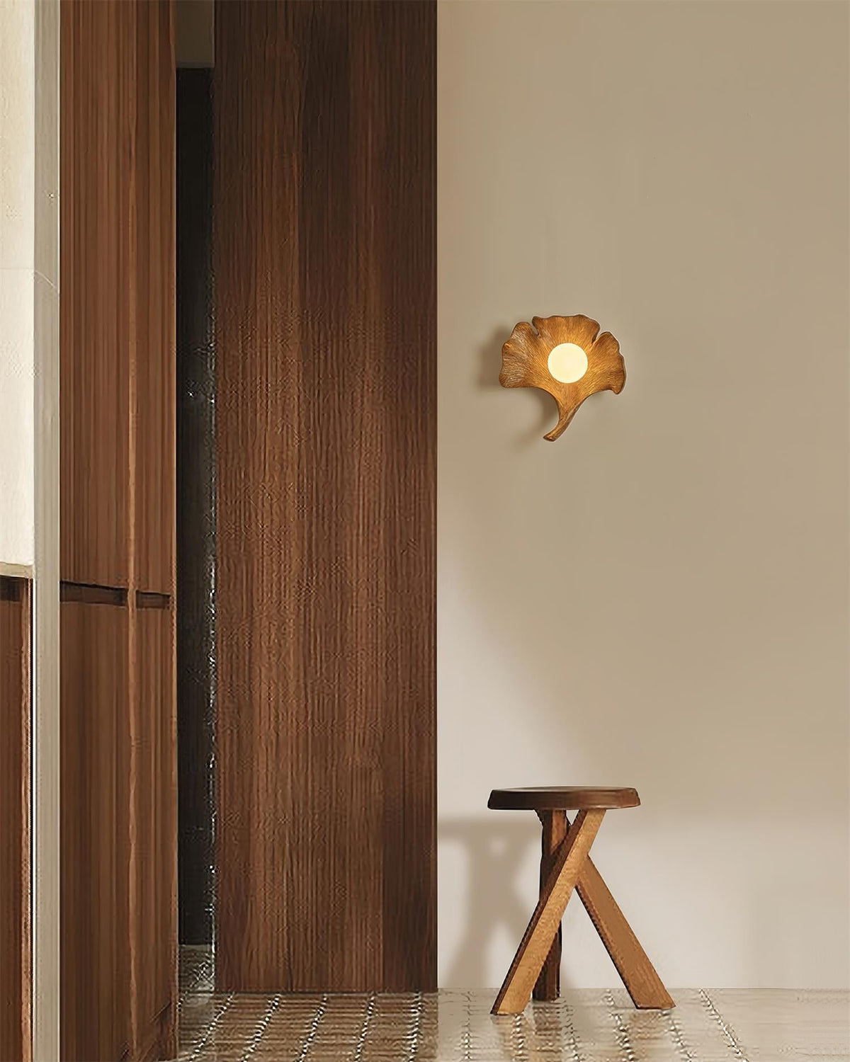 Casterorie Fibreglass Wall Light-Moonnatur