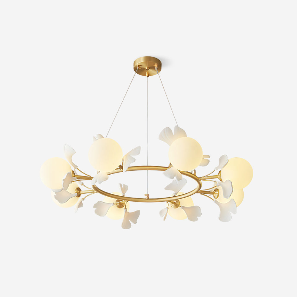 Berelenna Glass Chandelier-Moonnatur
