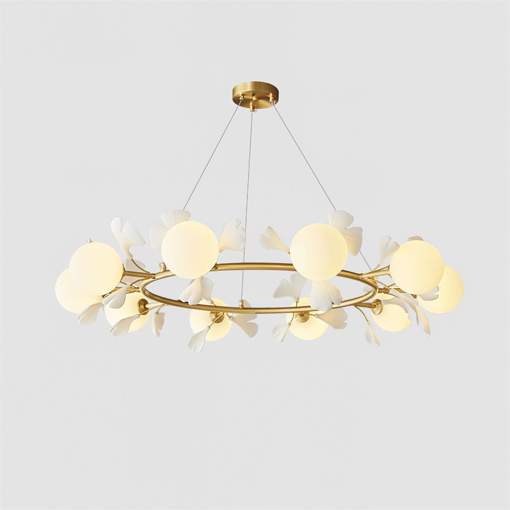 Berelenna Glass Chandelier-Moonnatur