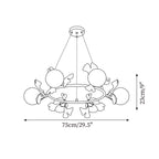 Berelenna Glass Chandelier-Moonnatur