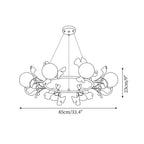 Berelenna Glass Chandelier-Moonnatur