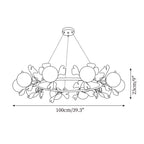 Berelenna Glass Chandelier-Moonnatur