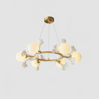 Berelenna Glass Chandelier-Moonnatur