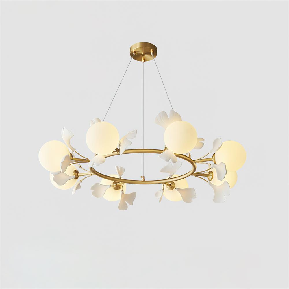 Berelenna Glass Chandelier-Moonnatur
