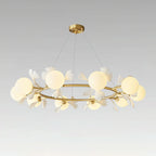 Berelenna Glass Chandelier-Moonnatur