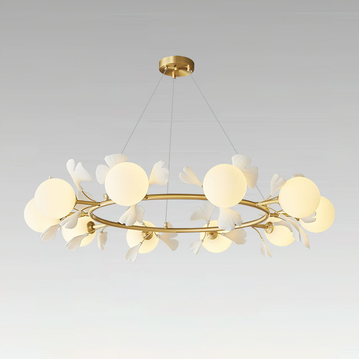 Berelenna Glass Chandelier-Moonnatur