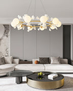 Berelenna Glass Chandelier-Moonnatur