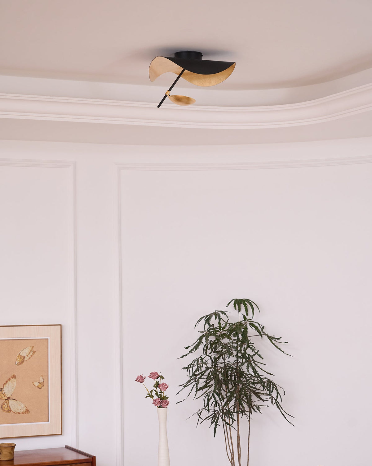 Meldora Steel Ceiling Lamp-Moonnatur