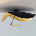 Meldora Steel Ceiling Lamp-Moonnatur