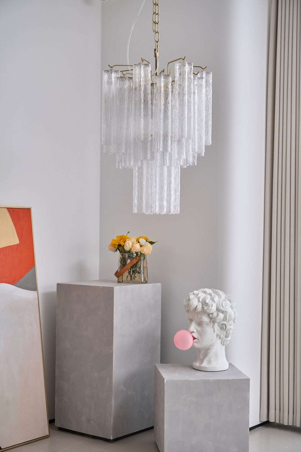 Casterelia Glass Chandelier-Moonnatur