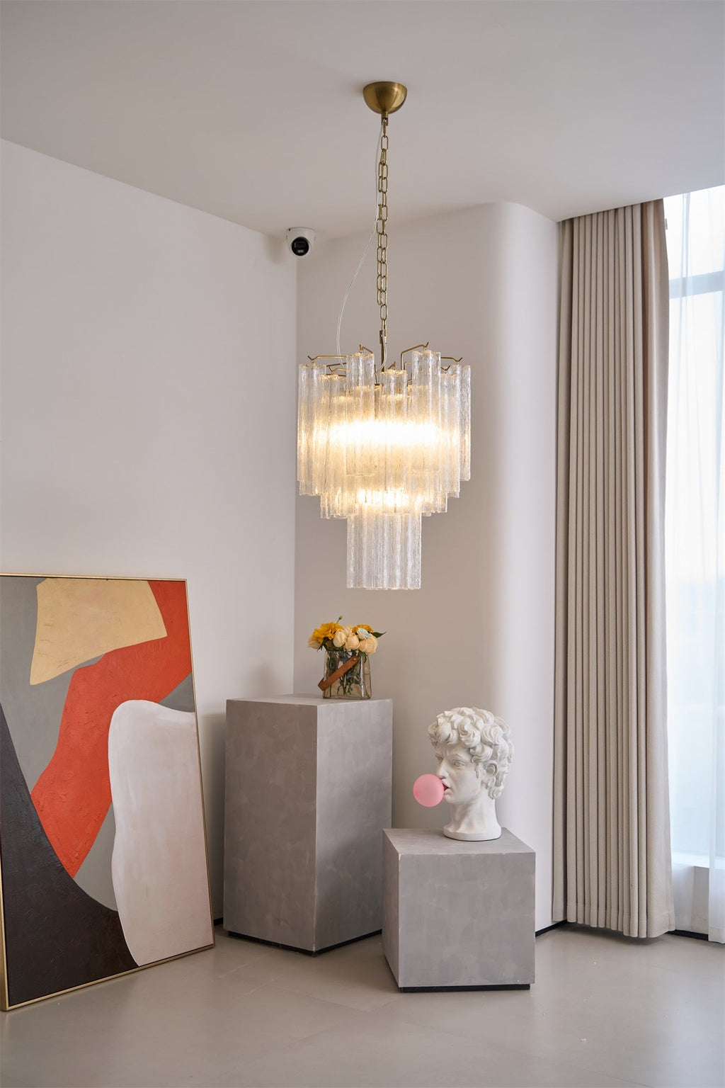 Casterelia Glass Chandelier-Moonnatur