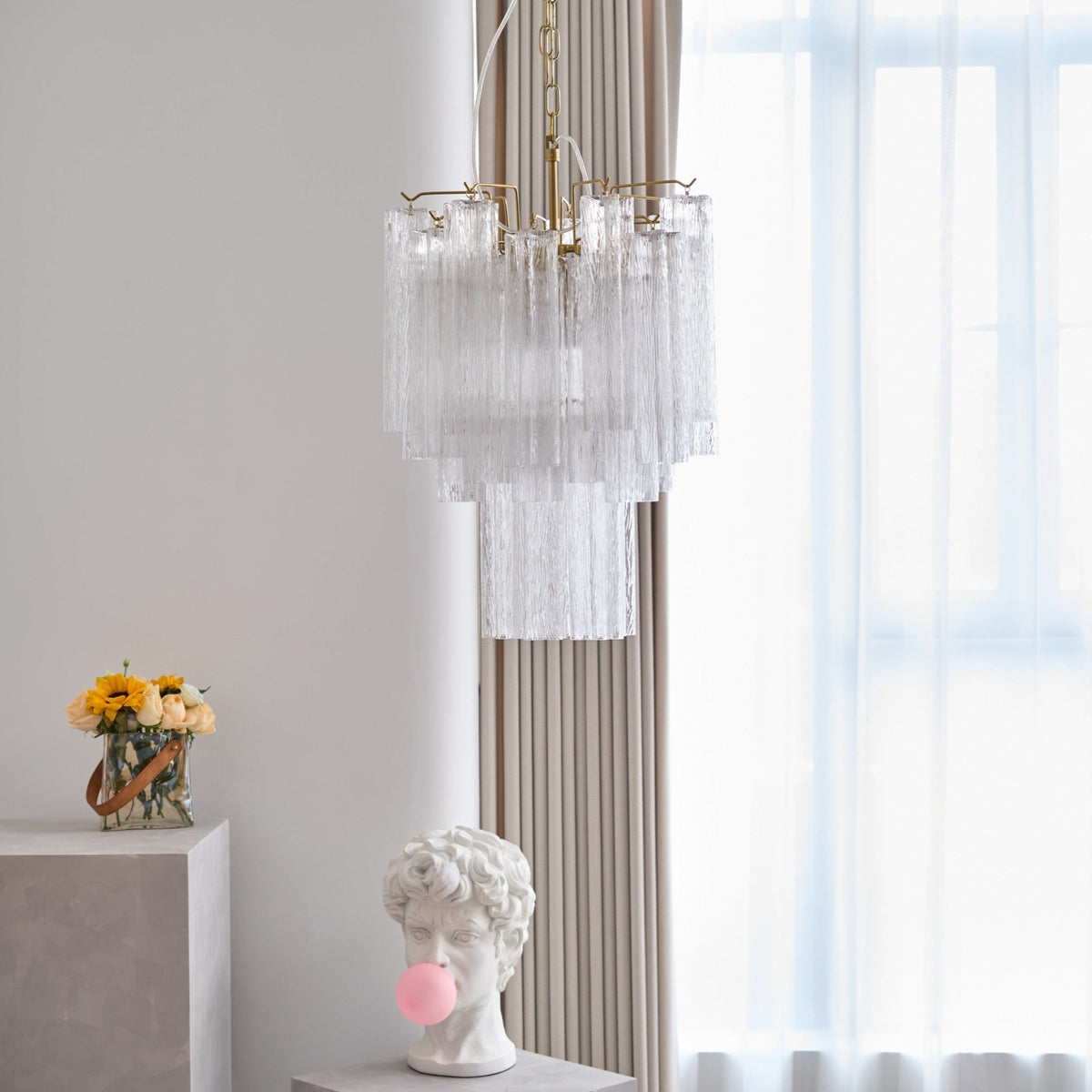 Casterelia Glass Chandelier-Moonnatur