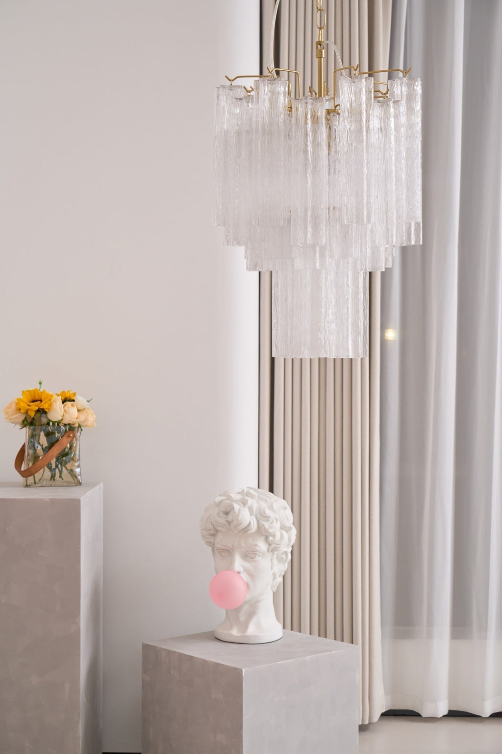 Casterelia Glass Chandelier-Moonnatur