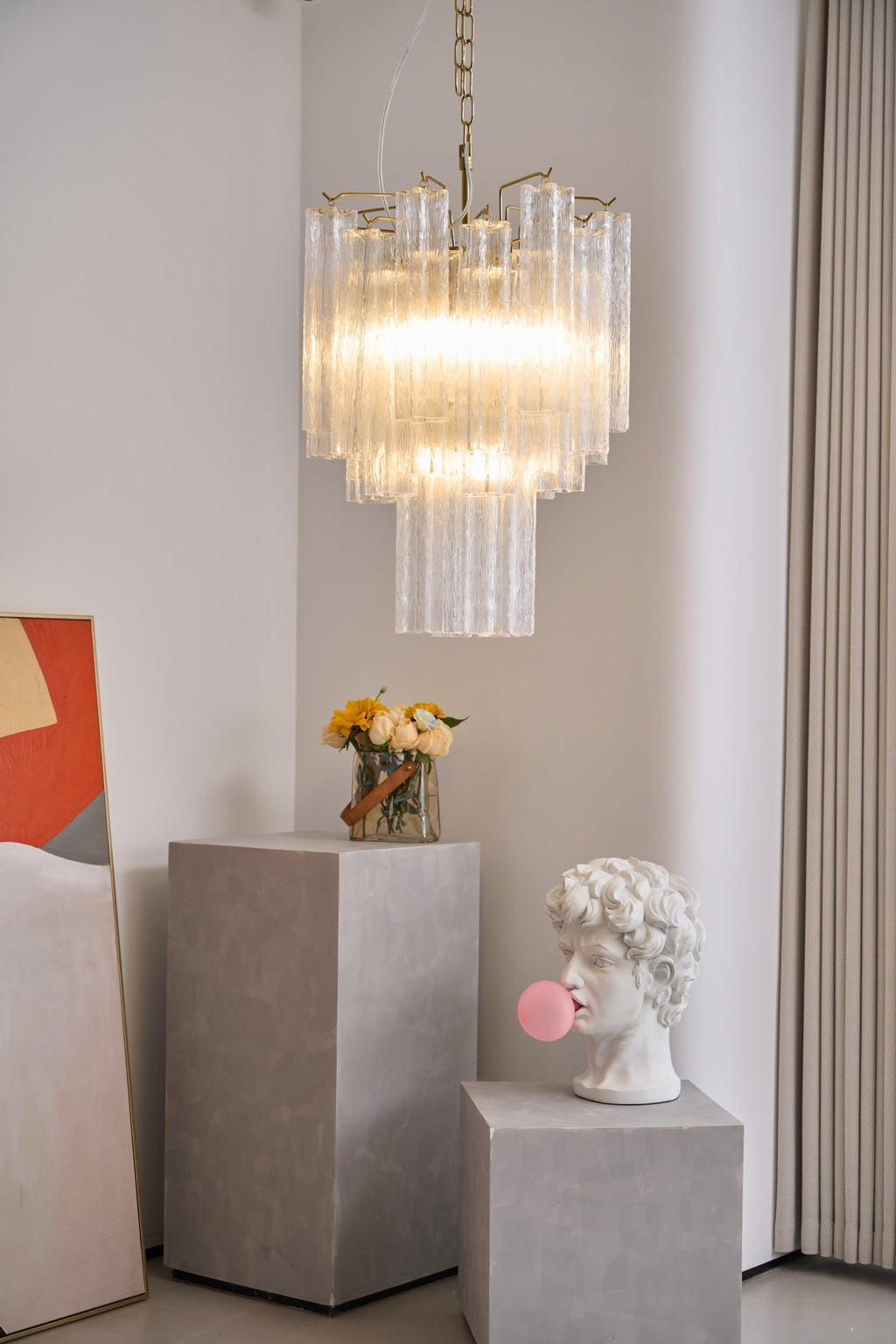 Casterelia Glass Chandelier-Moonnatur