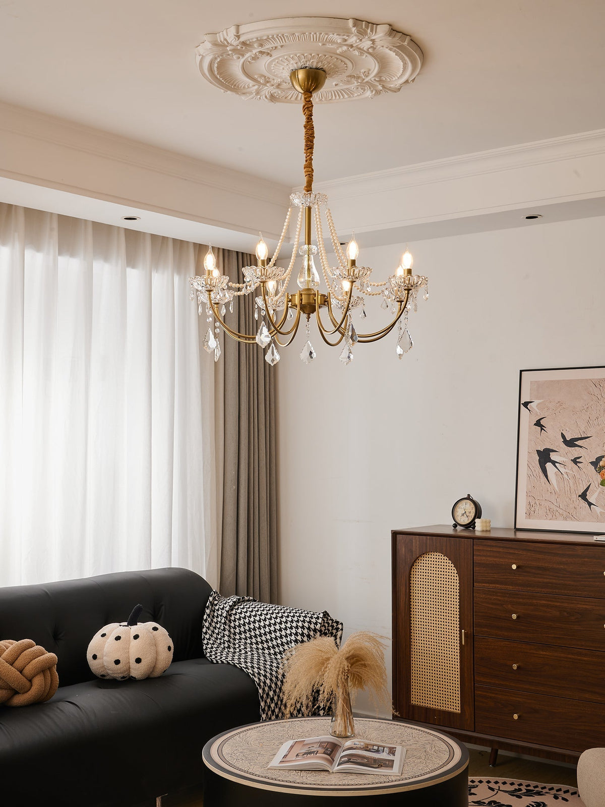 Sirena Crystal Chandelier-Moonnatur