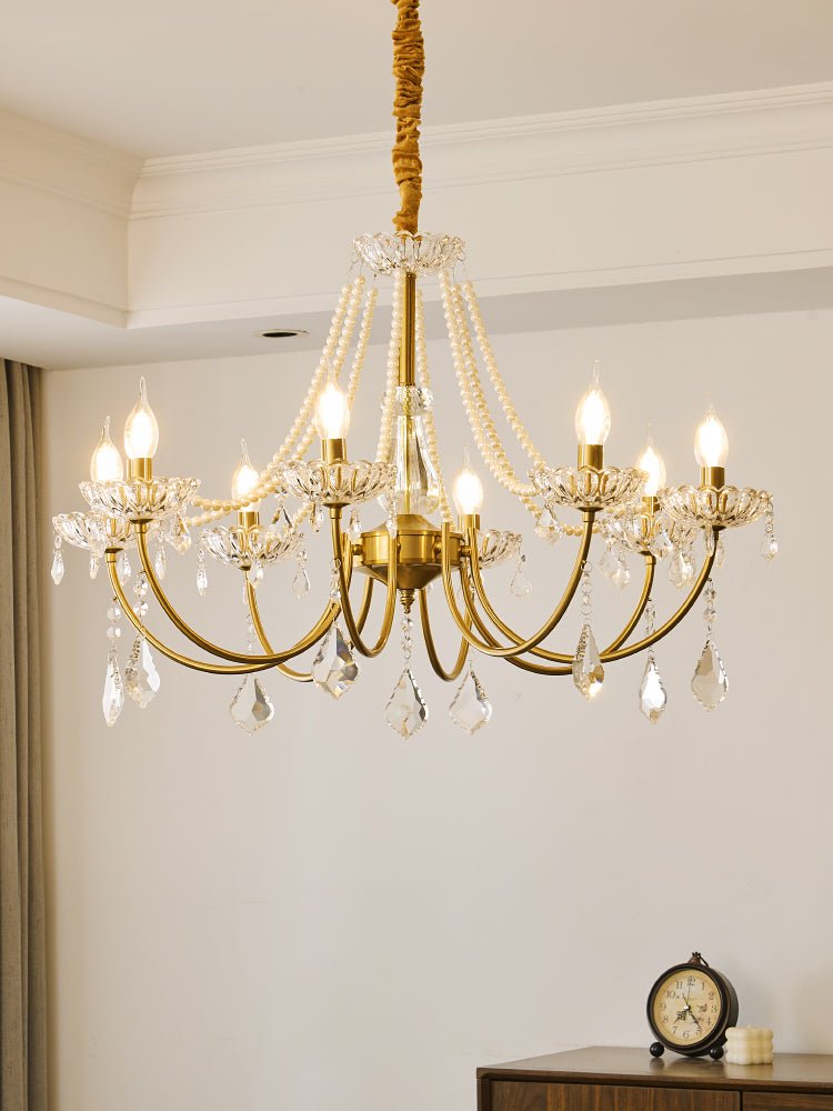 Sirena Crystal Chandelier-Moonnatur