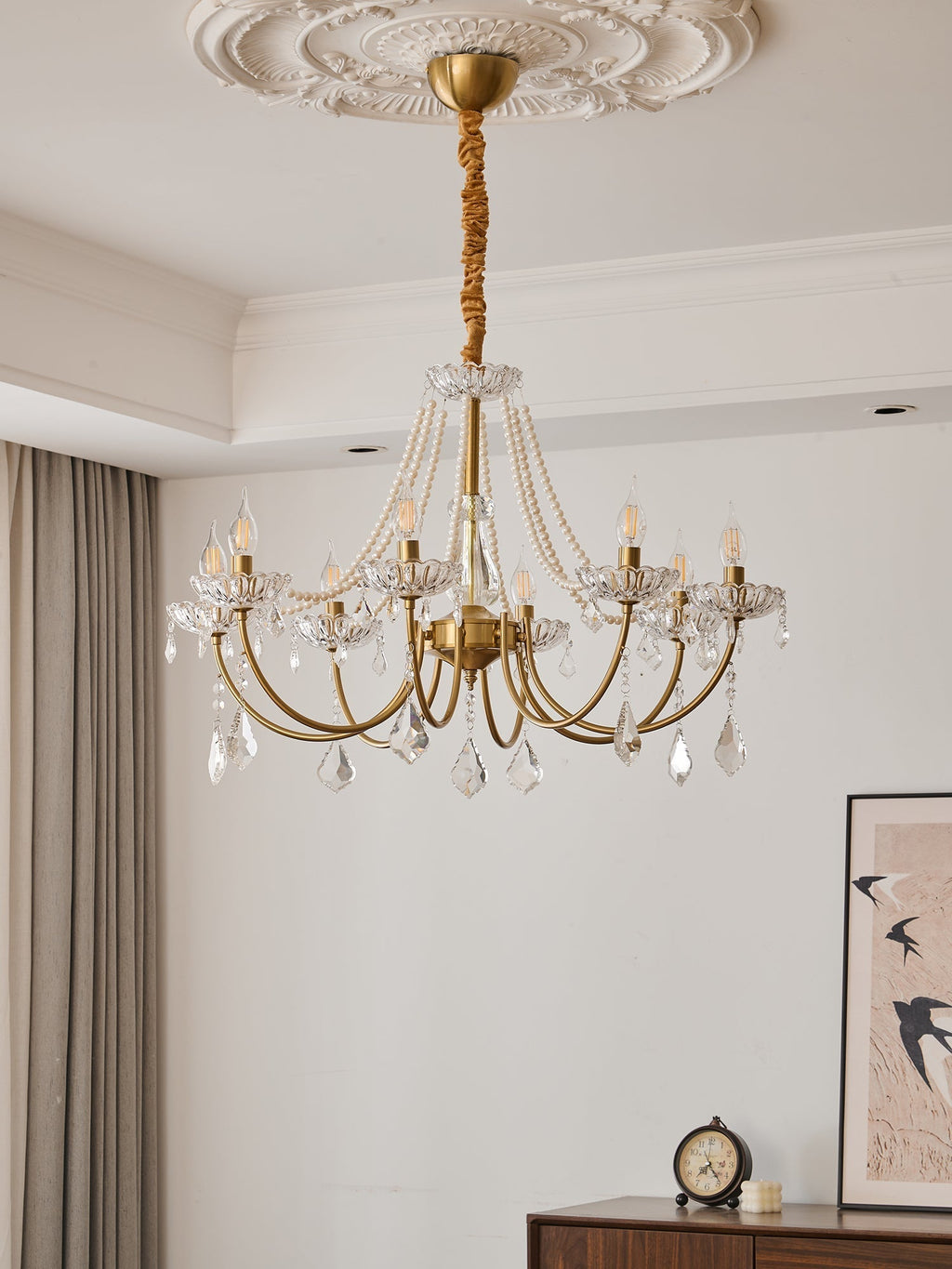 Sirena Crystal Chandelier-Moonnatur