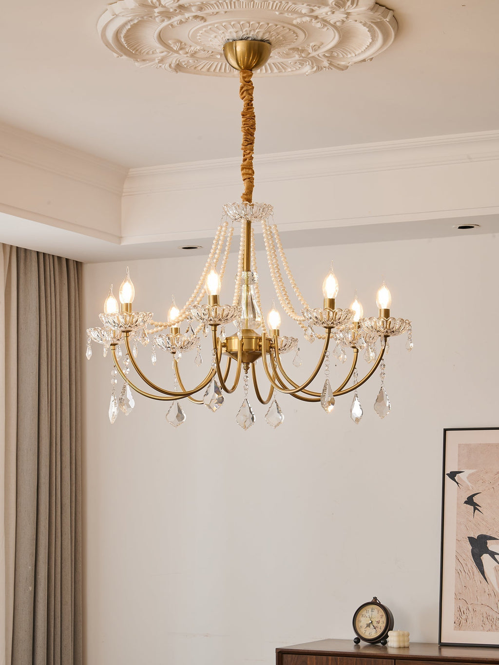 Sirena Crystal Chandelier-Moonnatur