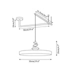 Laderlark Acrylic Pendant Light-Moonnatur