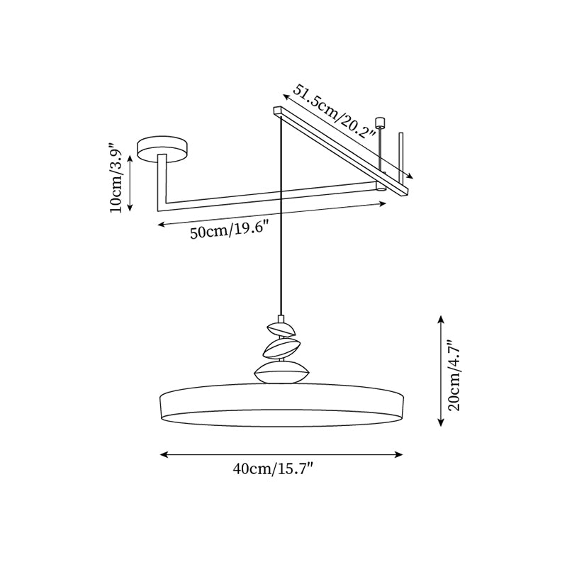 Laderlark Acrylic Pendant Light-Moonnatur