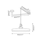 Laderlark Acrylic Pendant Light-Moonnatur