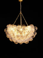 Raselle Glass Chandelier-Moonnatur