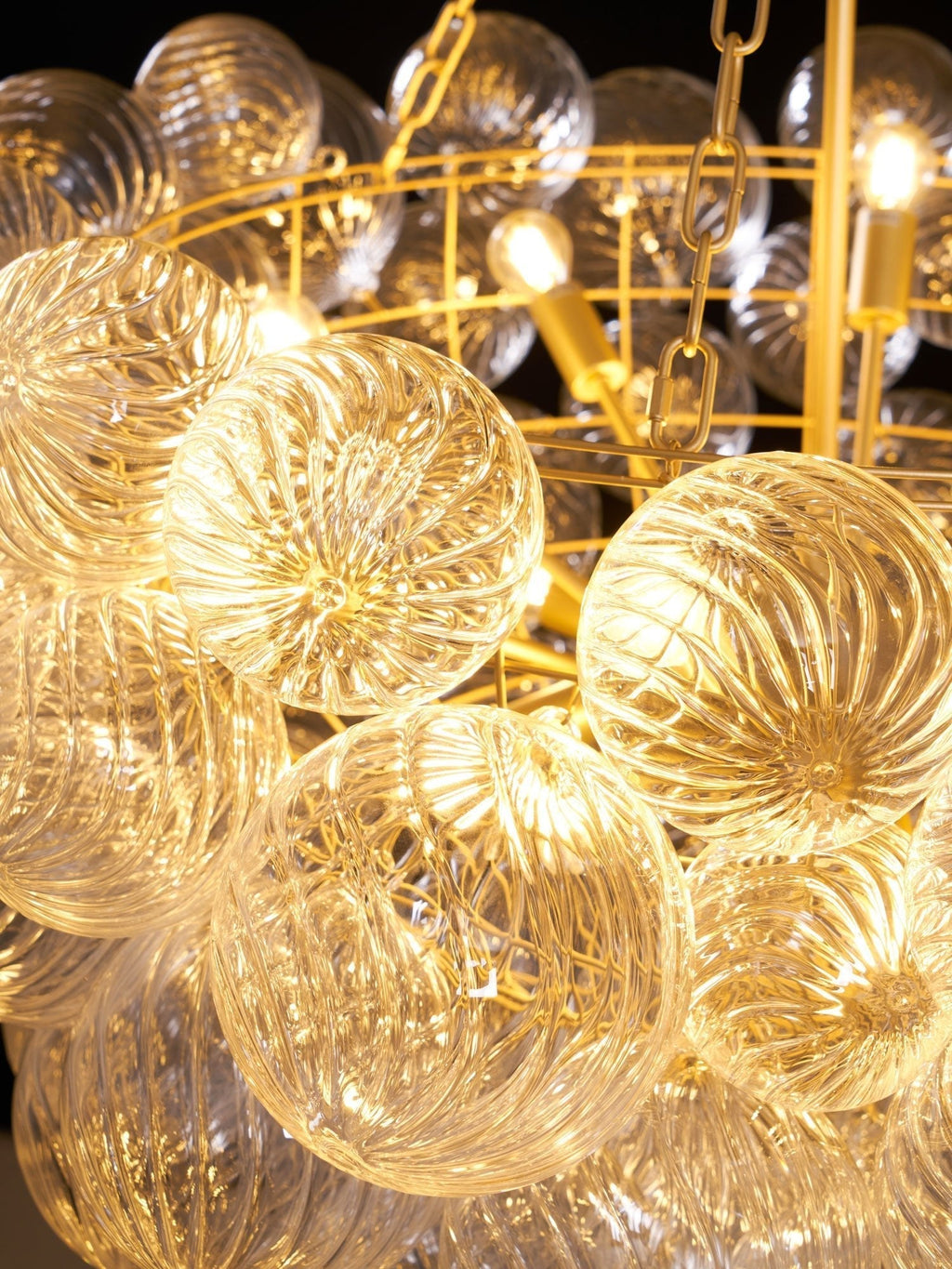 Raselle Glass Chandelier-Moonnatur