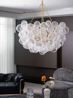 Raselle Glass Chandelier-Moonnatur