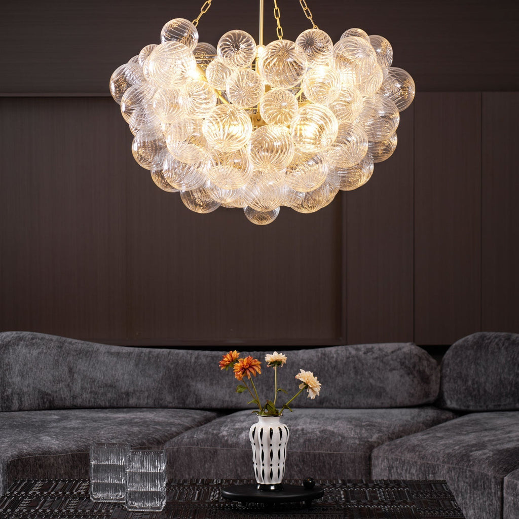 Raselle Glass Chandelier-Moonnatur