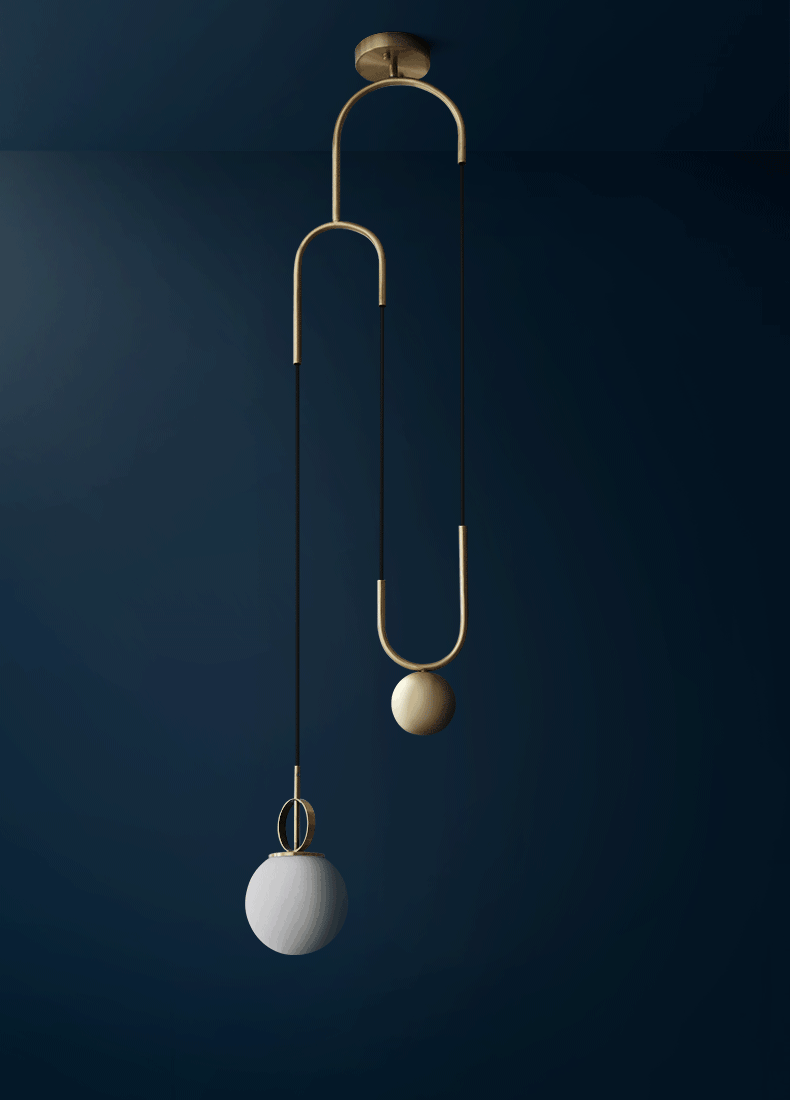 Beldeneth Glass Pendant Light-Moonnatur