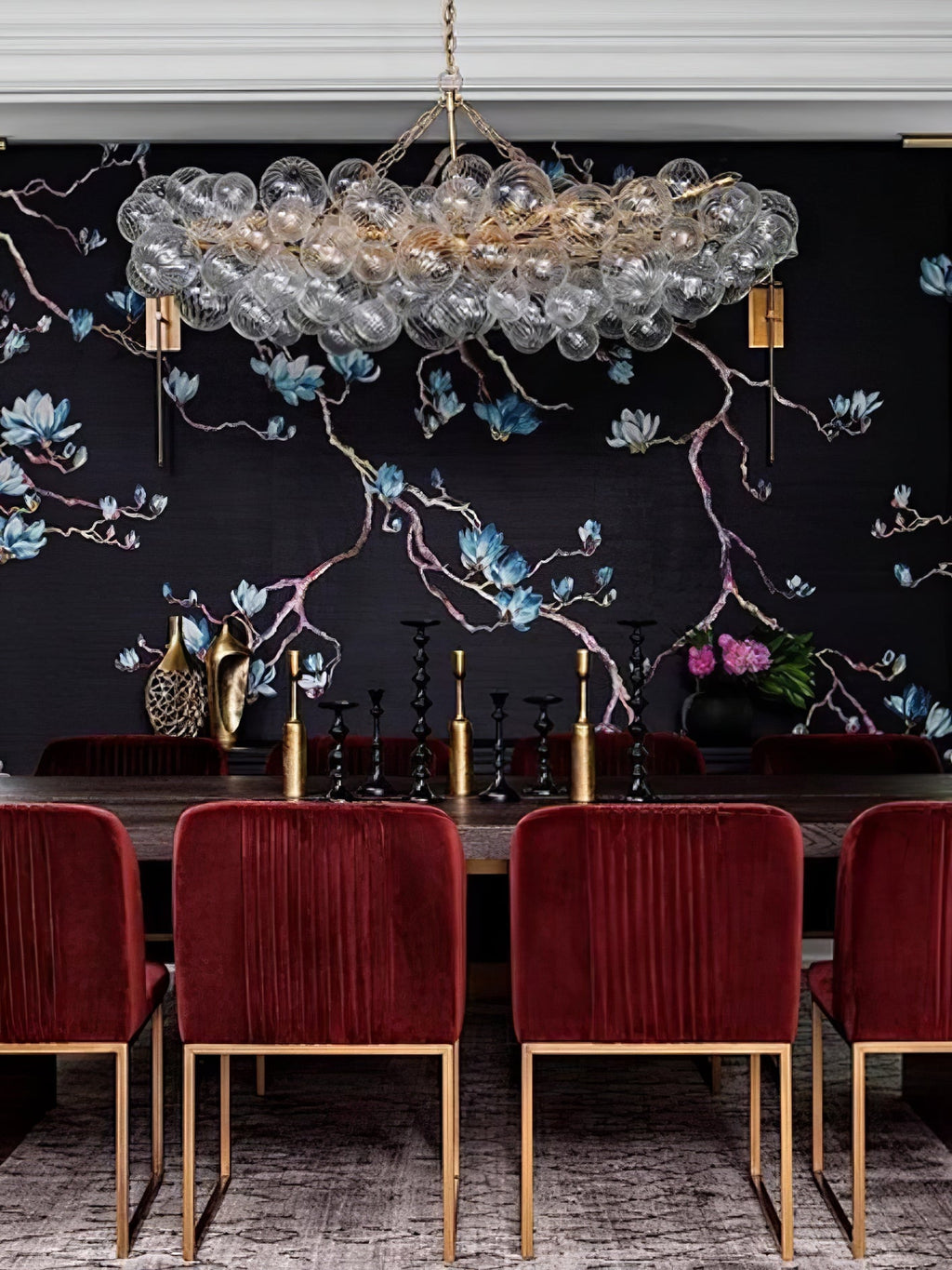 Raselle Glass Chandelier-Moonnatur