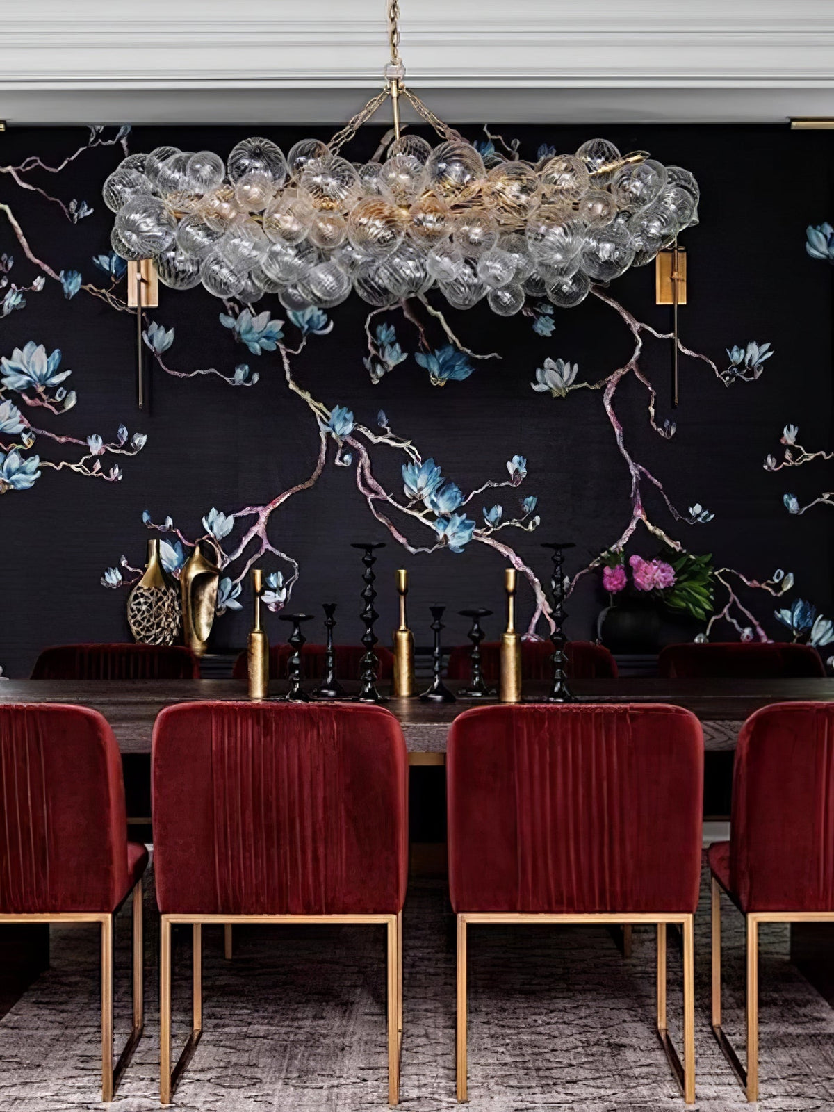 Raselle Glass Chandelier-Moonnatur