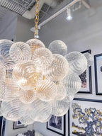 Raselle Glass Chandelier-Moonnatur