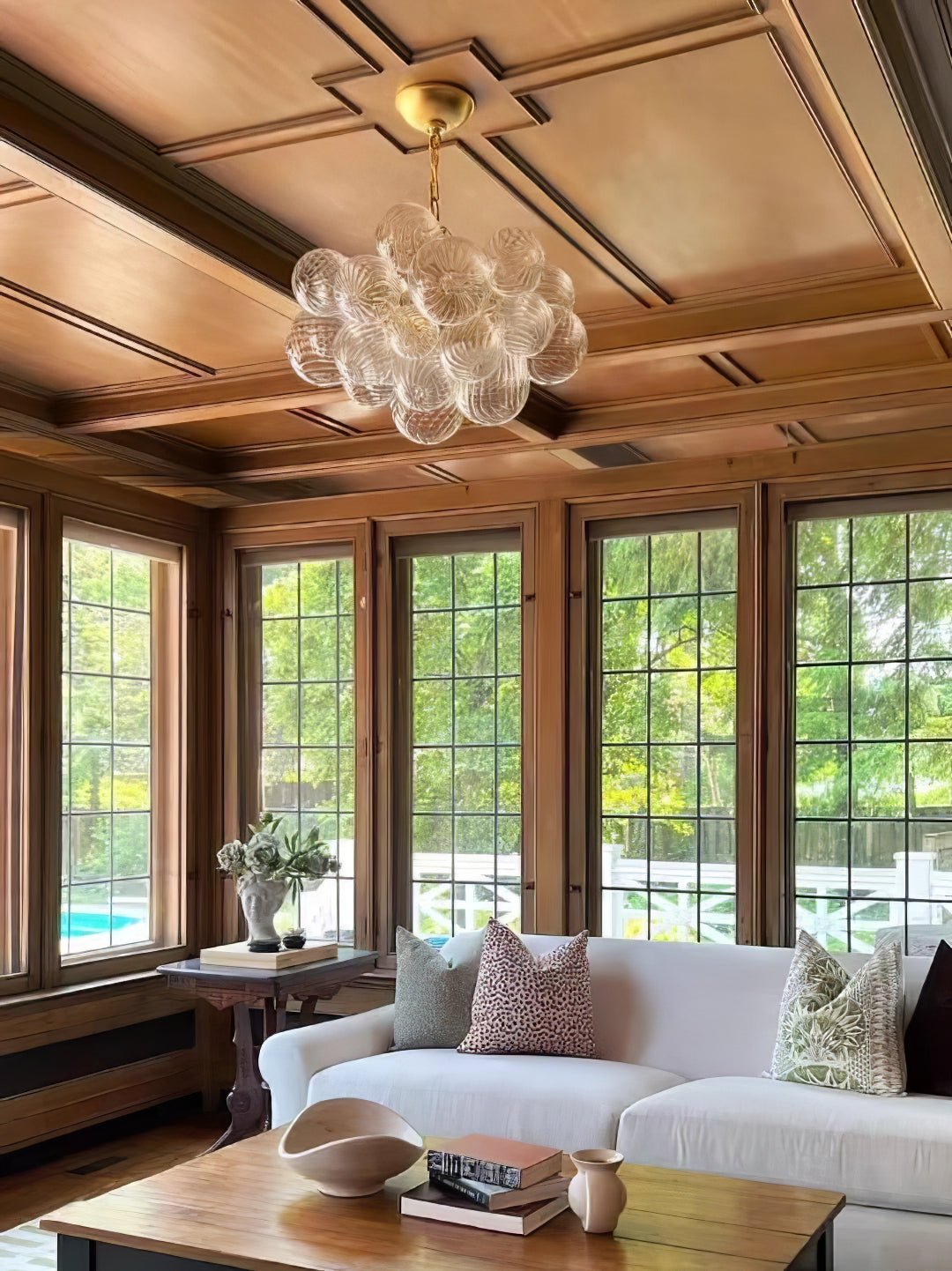 Raselle Glass Chandelier-Moonnatur