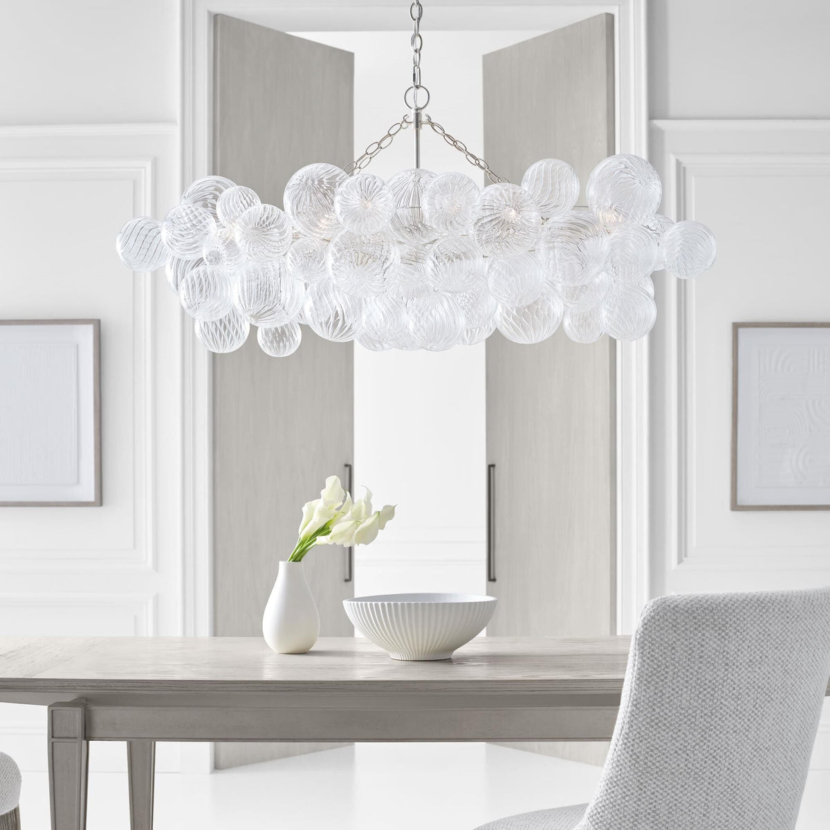 Raselle Glass Chandelier-Moonnatur