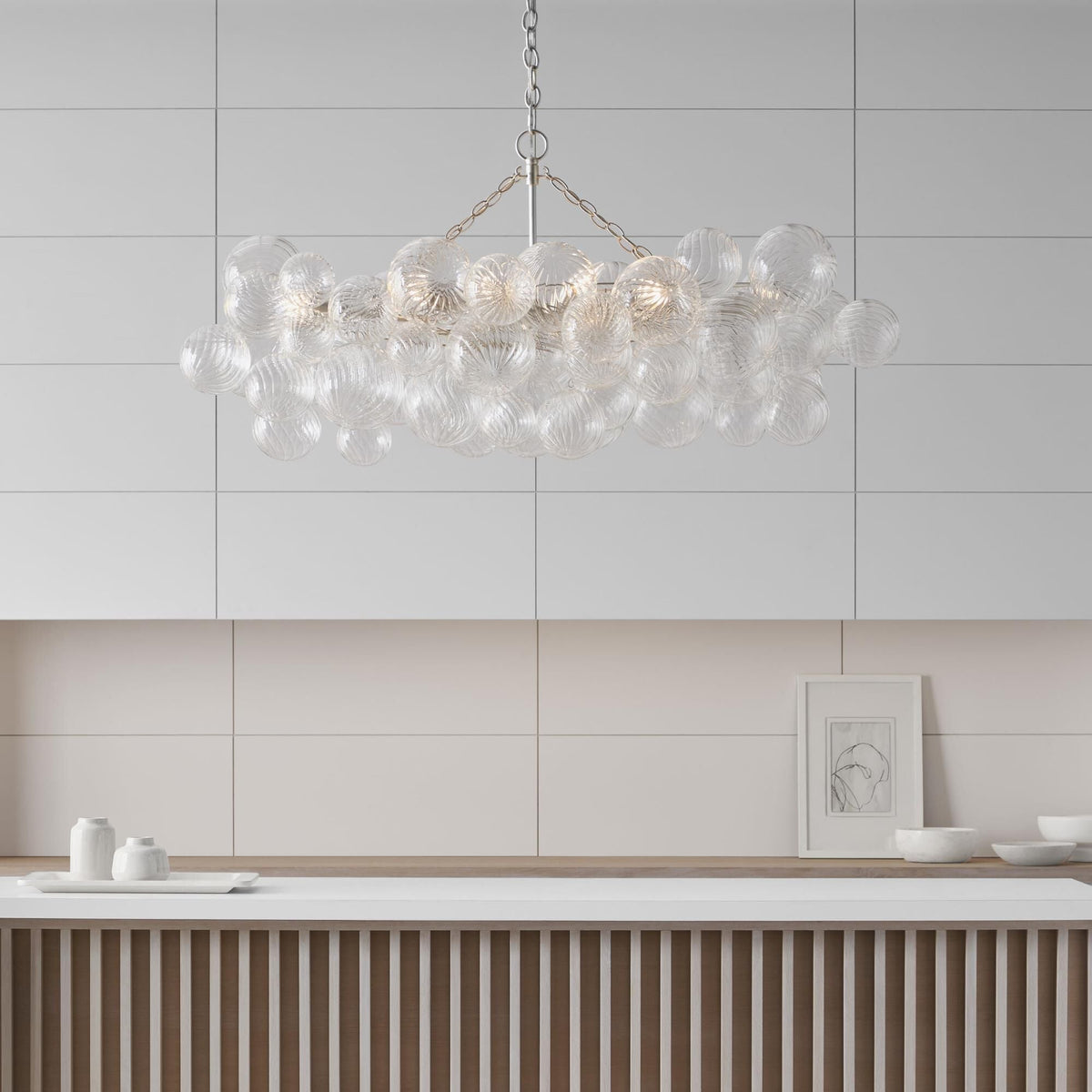 Raselle Glass Chandelier-Moonnatur