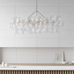 Raselle Glass Chandelier-Moonnatur