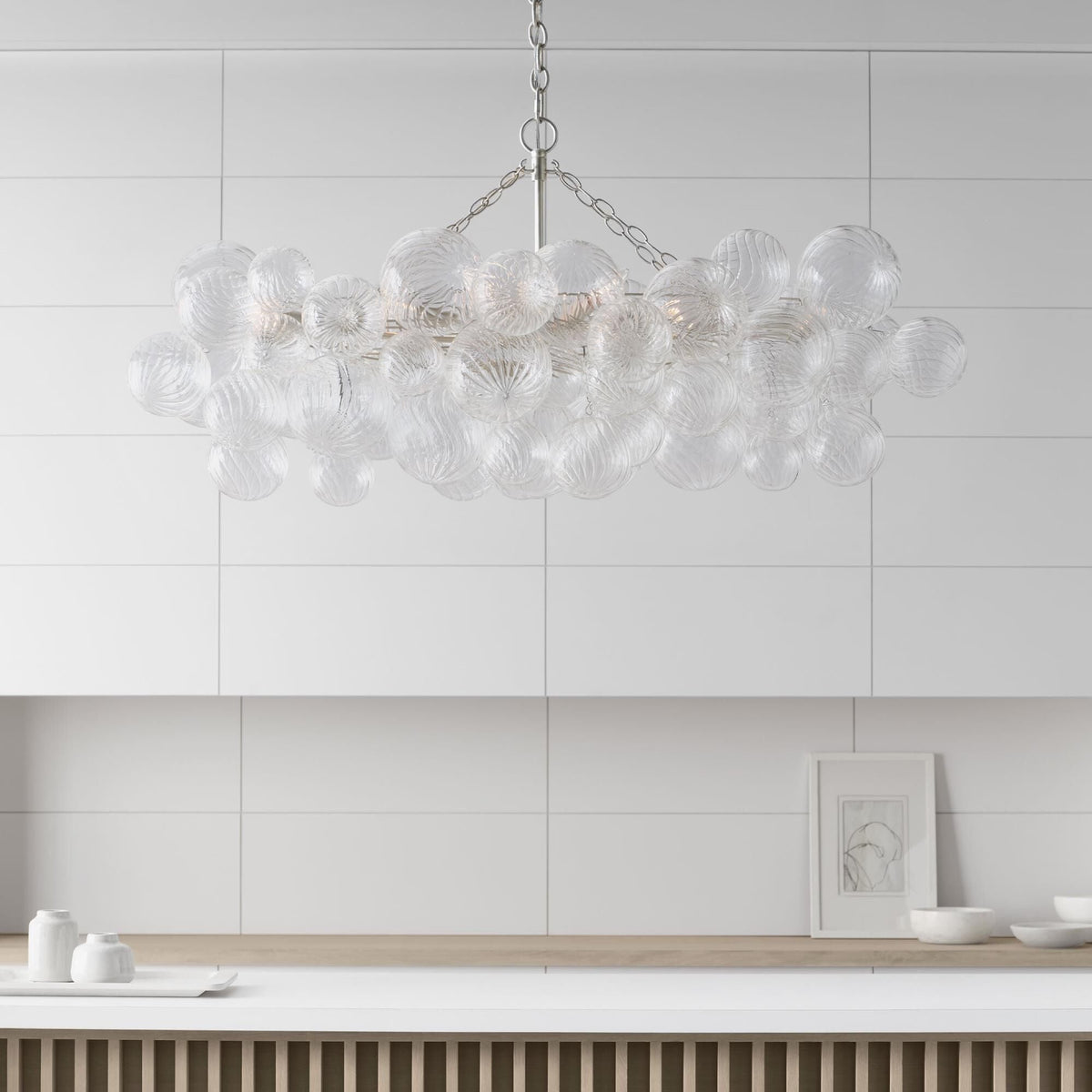 Raselle Glass Chandelier-Moonnatur