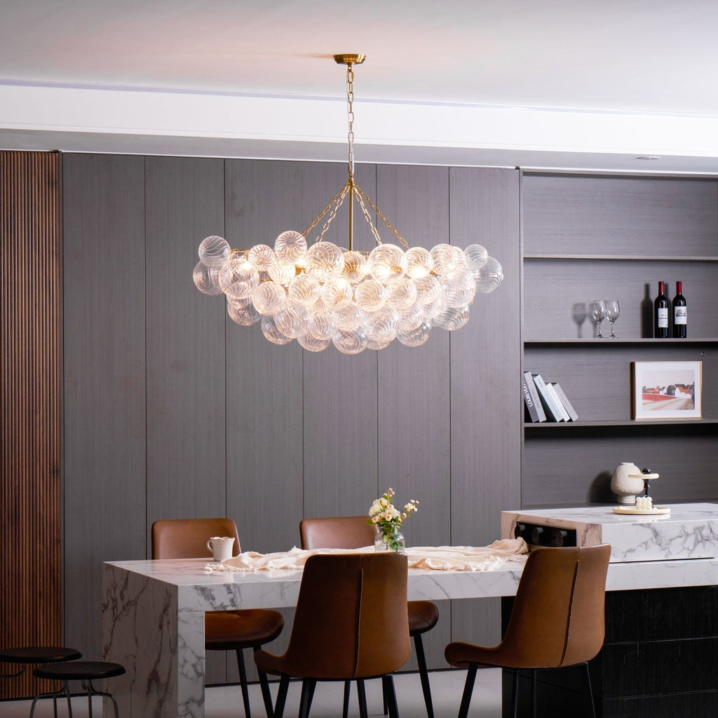 Raselle Glass Chandelier-Moonnatur