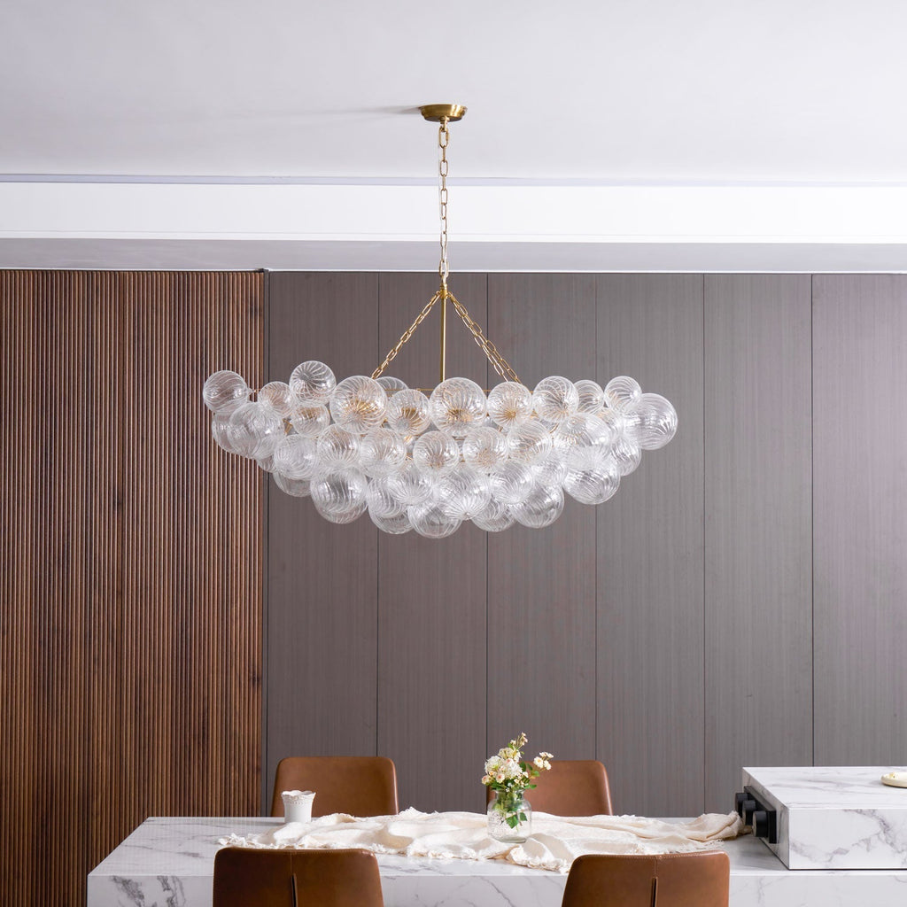 Raselle Glass Chandelier-Moonnatur
